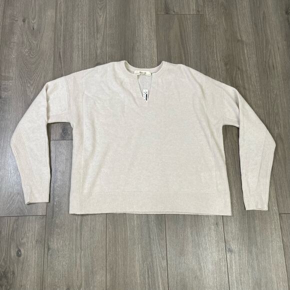 Madewell Responsible 100% Cashmere V Neck Pullover Sweater US Women's S New - Picture 1 of 5